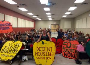 The caravan's stop at Wilfred Laurier University in Brantford, Ontario.
