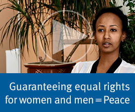 Guaranteeing equal rights for men and women = Peace