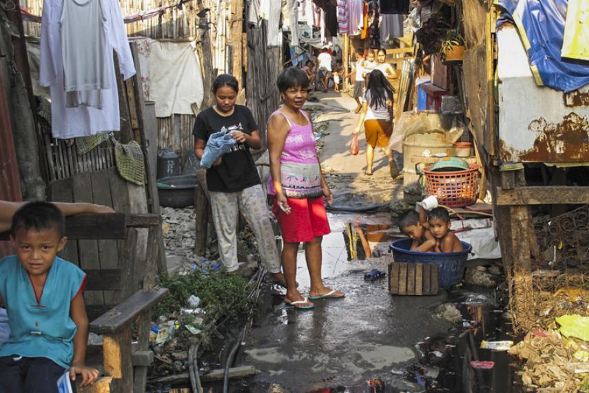 Une des rues de Paradise, Manille