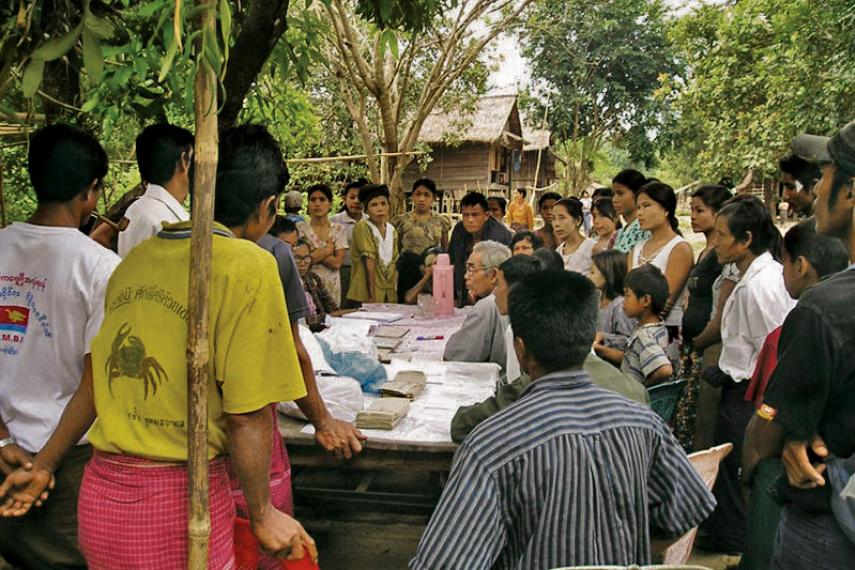 Workshop with villagers