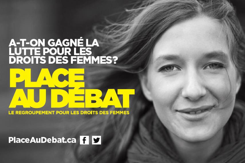 Visuel de la campagne Place au débat