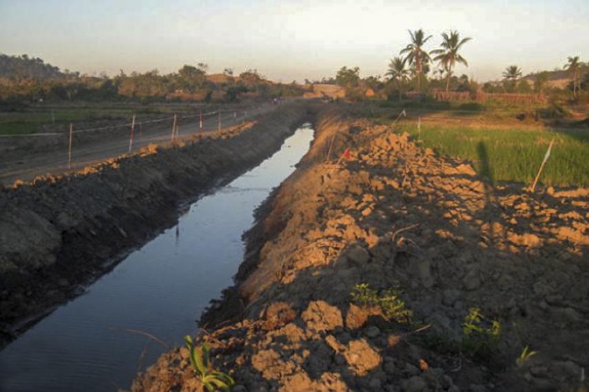 Une canalisation du projet Shwe