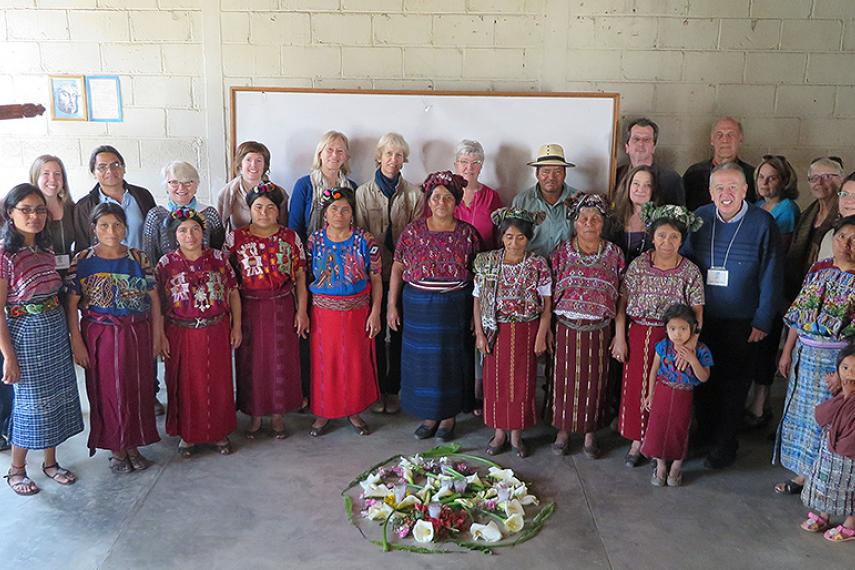 2014 Tour participants meeting with Maya Ixil women in Guatemala