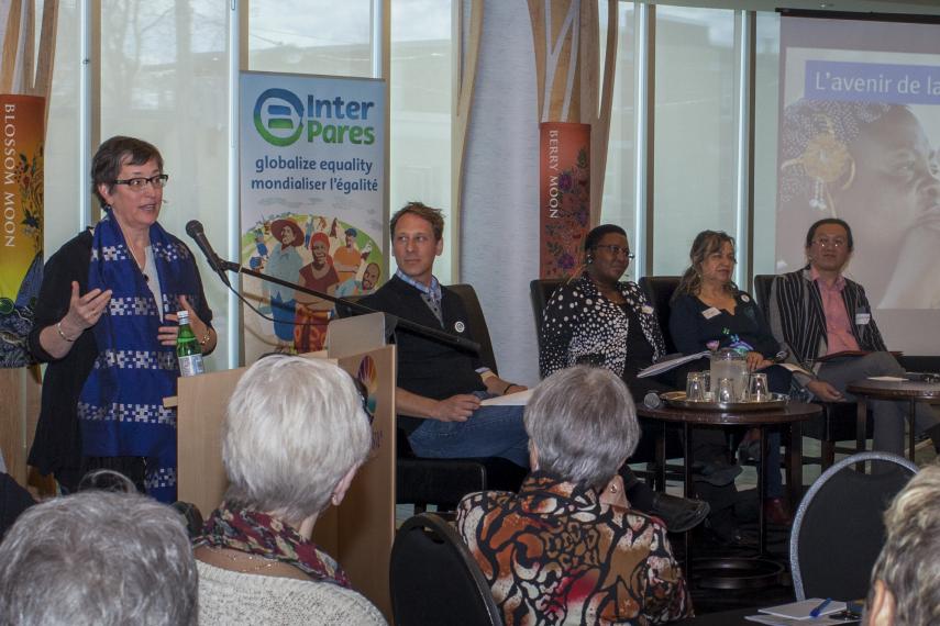 Speakers at Inter Pares 40th anniversary event