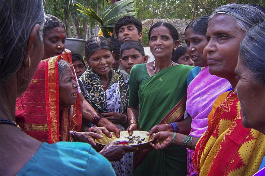 Un groupe de femme en Inde