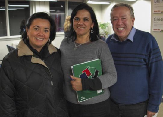 Coalition at its best Coalition at its best: Julia Sánchez of the Canadian Council of International Cooperation, Mayra Alarcón of Project Counseling Service, and Bill Fairbairn of Inter Pares at a public event on Guatemala