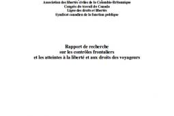 Page couverture du rapport 2010