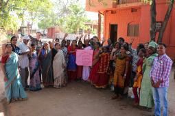 Members of the COPAGEN-Inter Pares delegation celebrate International Women's Day early with their hosts at DDS.