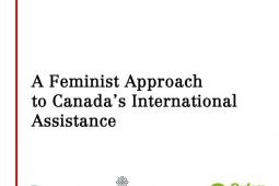 Cover of "A Feminist Approach to Canada's International Assistance"