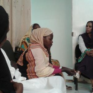 Women waiting to be seen at one of SORD's legal clinics